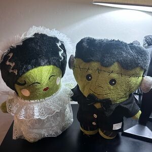 Charming Frankenstein & Bride of Frankenstein Plush Set